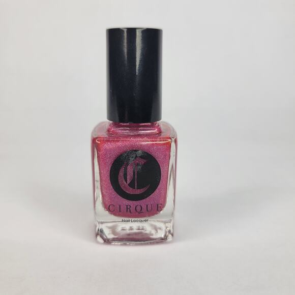 Cirque Nail Polish "Powwow" NEW Pink Glitter Shimmer Holo Iridescent Lacquer - Picture 3 of 8